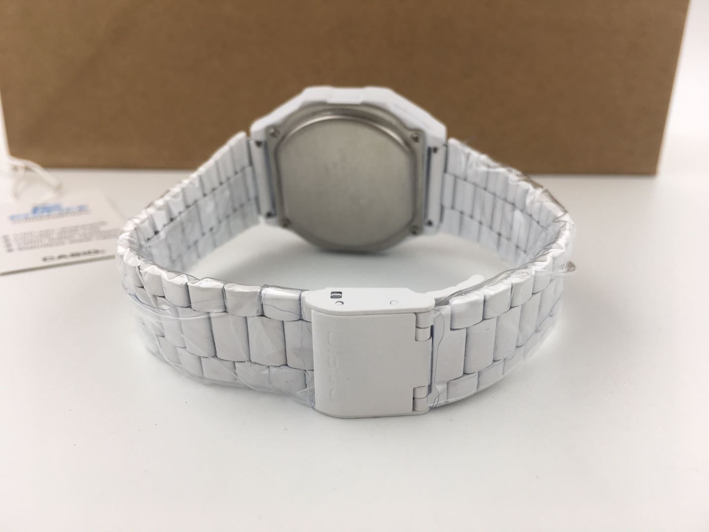 CASIO Vintage Touch Screen LED Watch - White