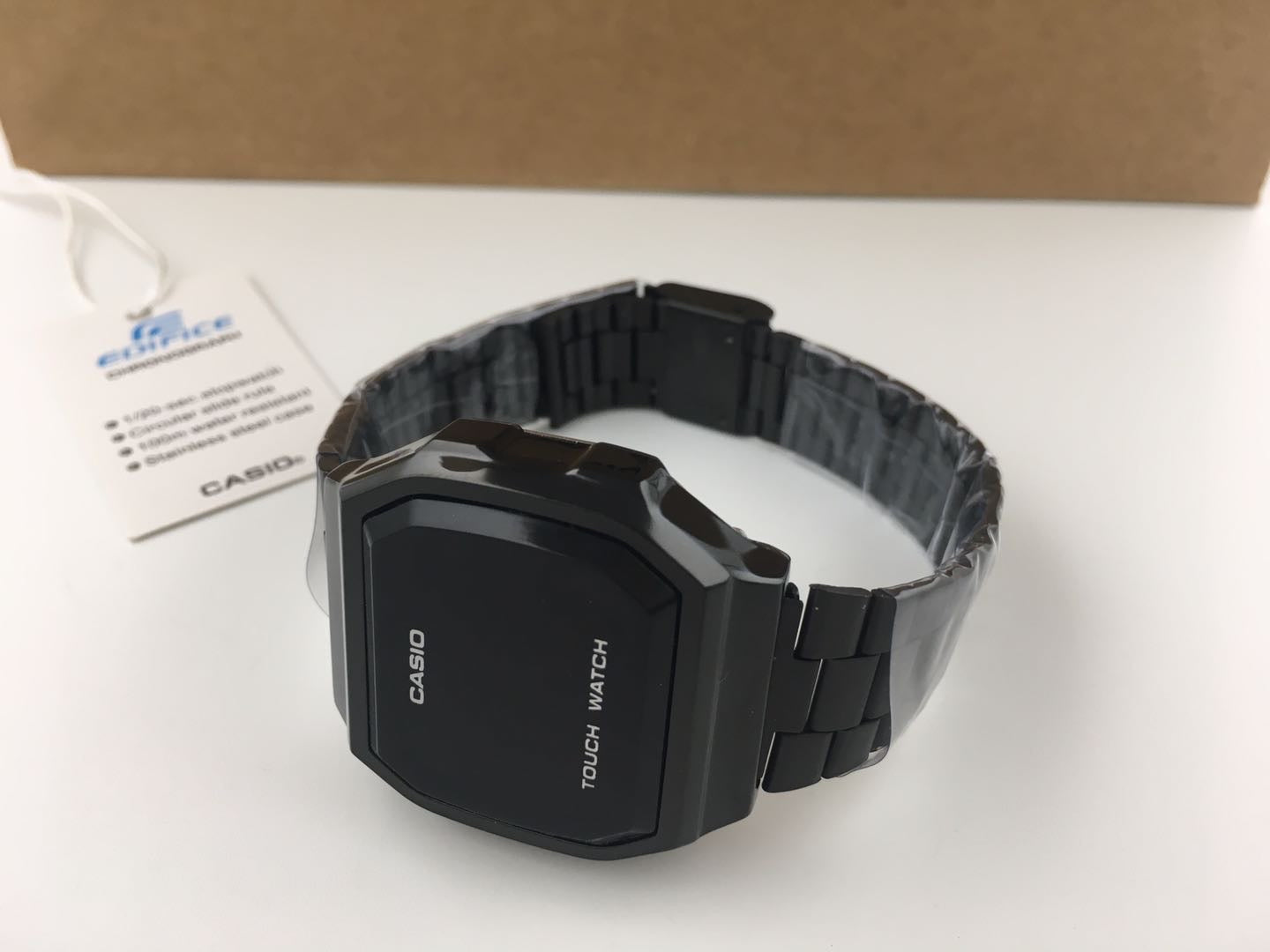 CASIO Vintage Touch Screen LED Watch - Black