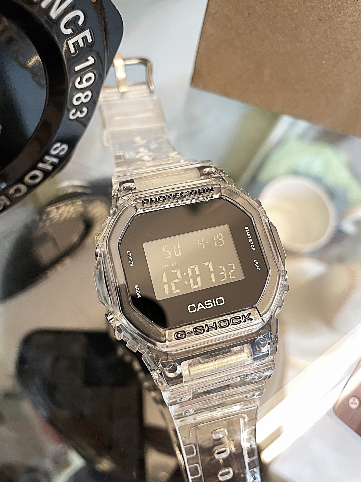 Casio G-Shock DW5600SKE-7A TRANSPARENT PACK WATCH