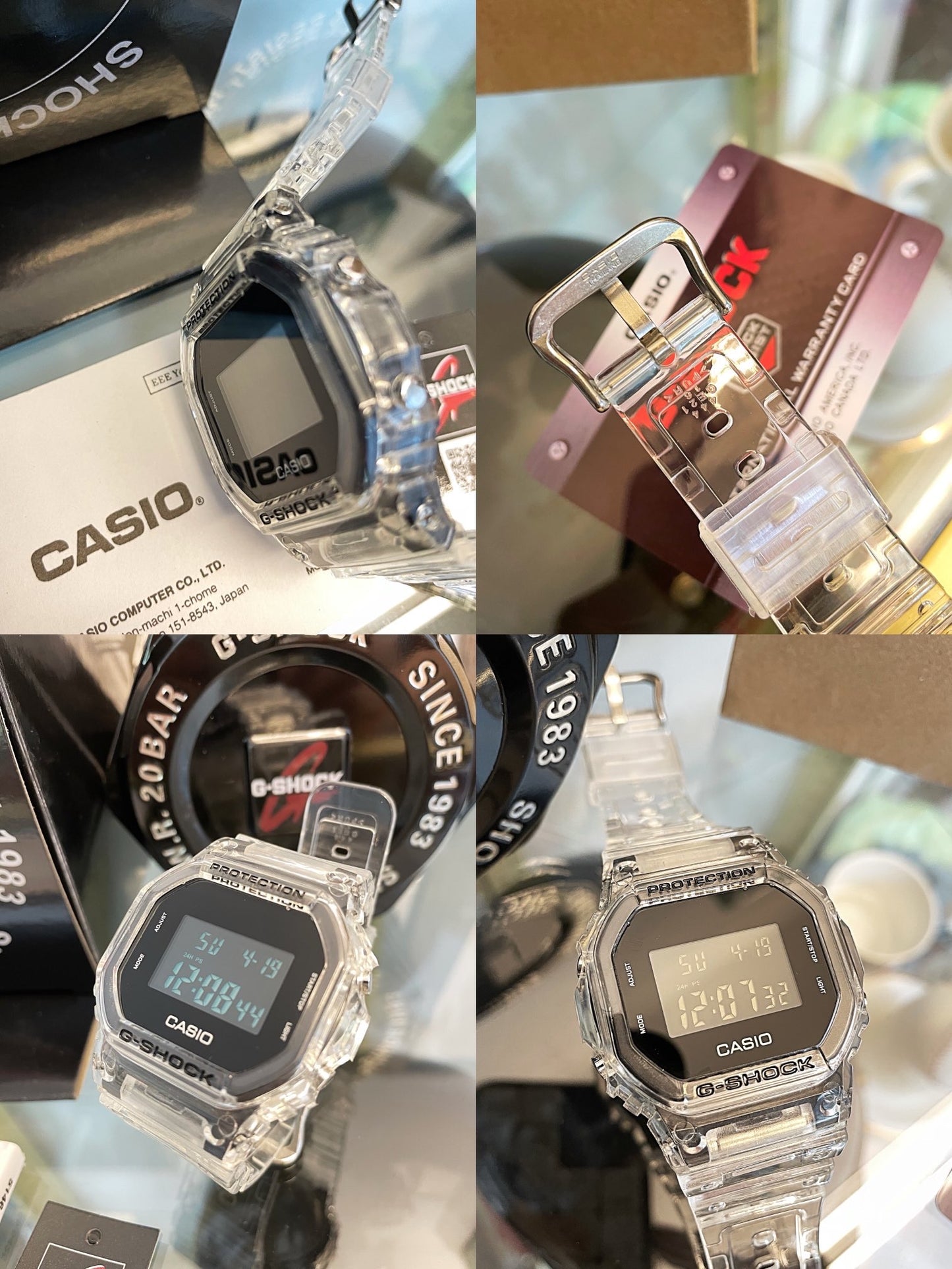 Casio G-Shock DW5600SKE-7A TRANSPARENT PACK WATCH