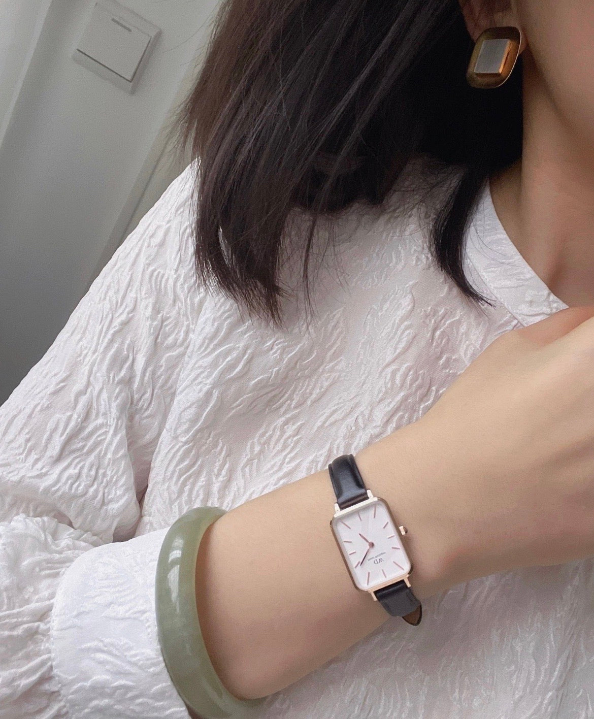 Gold Daniel Wellington Quadro Pressed Sheffield Women's Watch