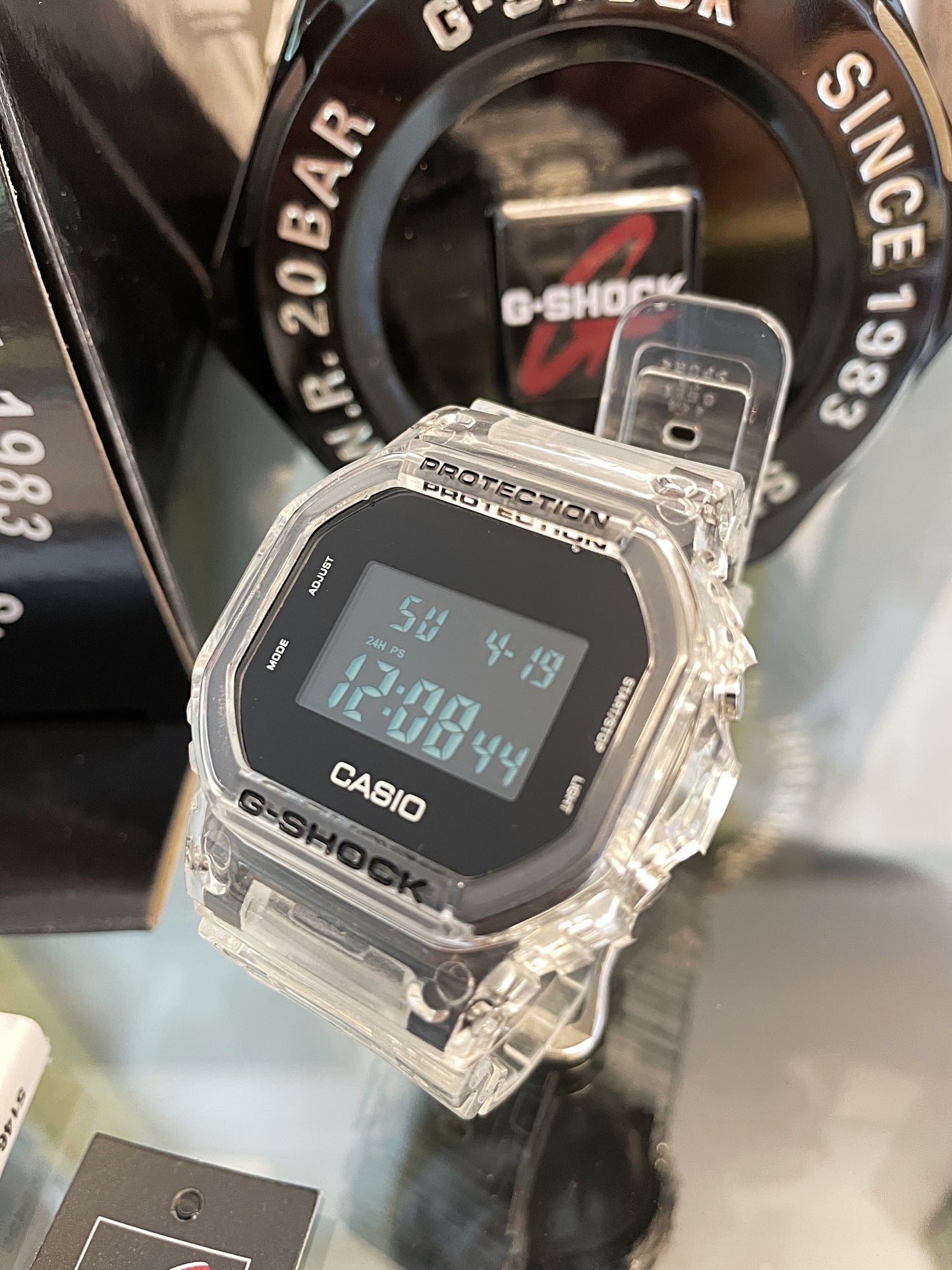 Casio G-Shock DW5600SKE-7A TRANSPARENT PACK WATCH