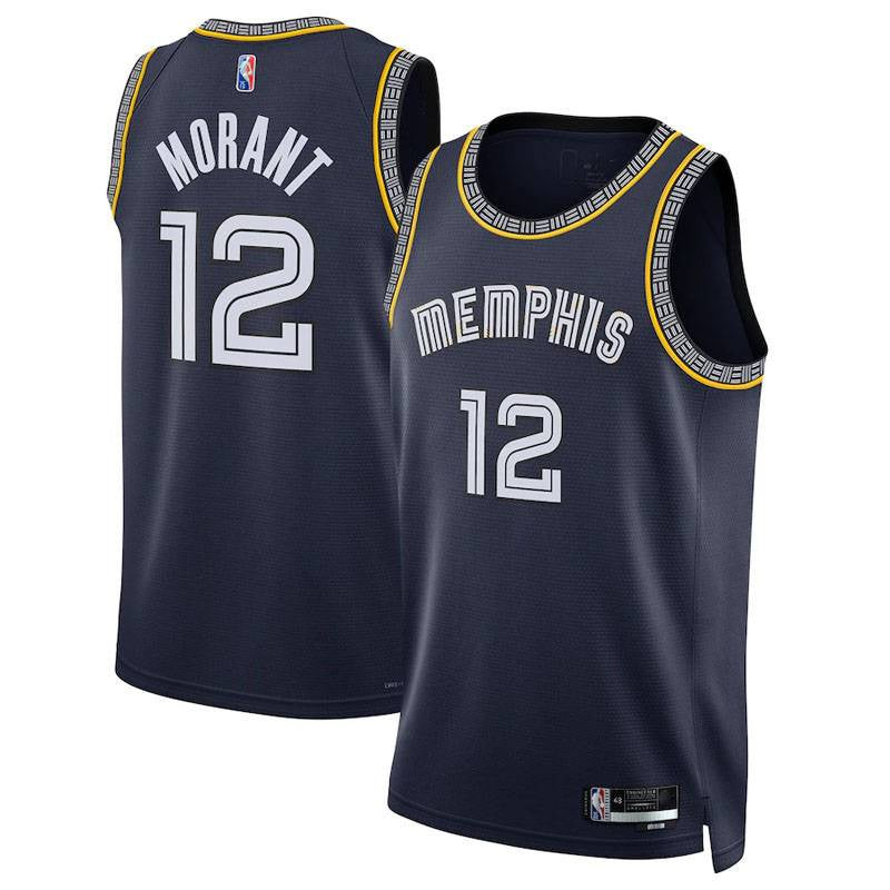 Memphis Grizzlies Nike Navy Ja Morant 2021/22 Swingman Custom
