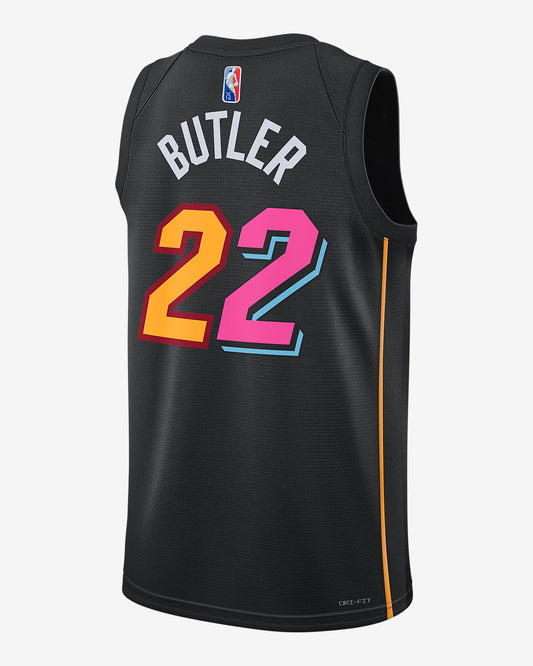 Miami Heat Nike Black 2021/22 Swingman Jimmy Butler Jersey - City Edition