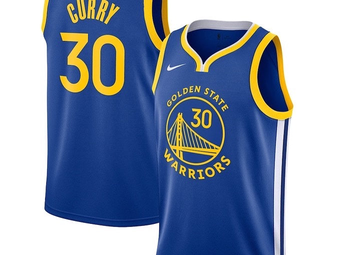 Preschool Nike Stephen Curry Royal Golden State Warriors Dri-Fit Swingman Player Jersey - Icon Edition