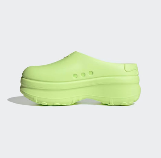 LADIES' ADIFOM STAN SMITH MULE SHOES - Lucid Lemon