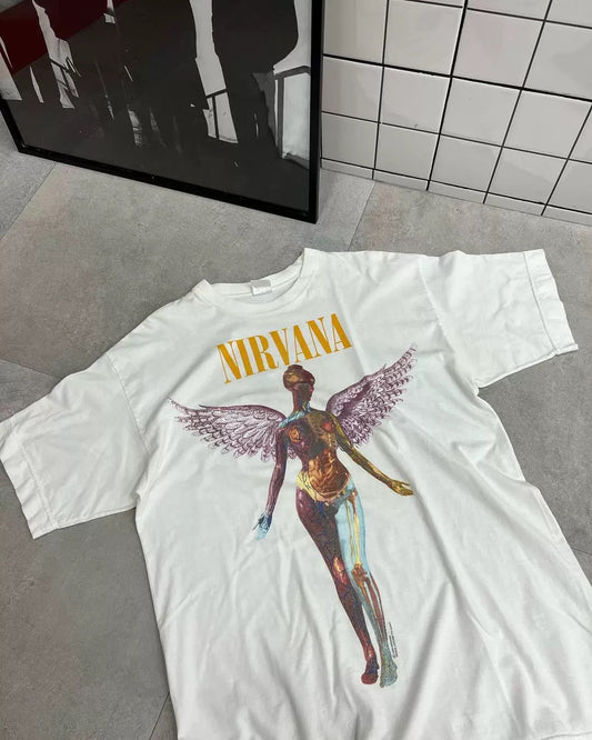 NIRVANA Vintage Graphic Tee - White