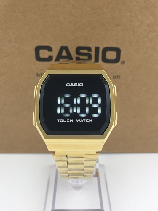 CASIO Vintage Touch Screen LED Watch - Gold