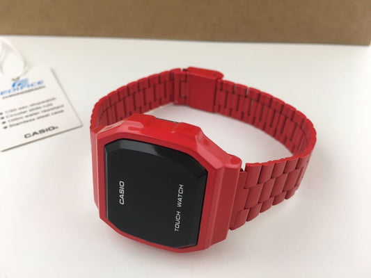 CASIO Vintage Touch Screen LED Watch - Red
