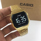 CASIO Vintage Touch Screen LED Watch - Gold