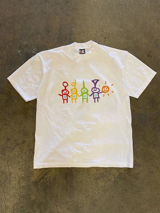 Teletubbies Graphic Tee - White