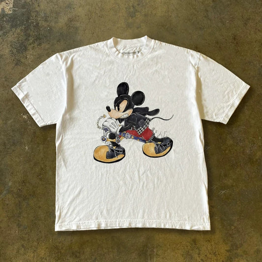 Mickey Mouse Graphic Tee - White