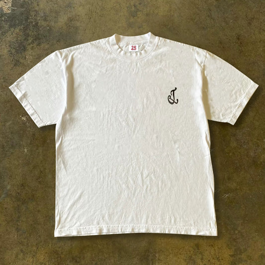 Money Comes Frequently Graphic Tee - White