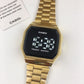 CASIO Vintage Touch Screen LED Watch - Gold