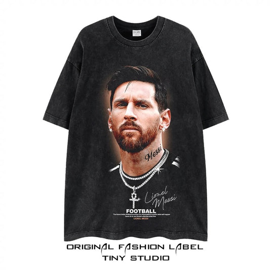 MESSI Graphic Tee - Charcoal