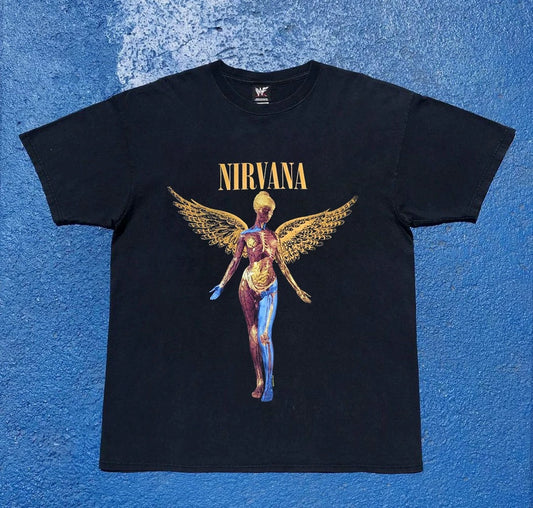 NIRVANA Vintage Graphic Tee - Black