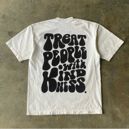 Treat People With Kindness - White