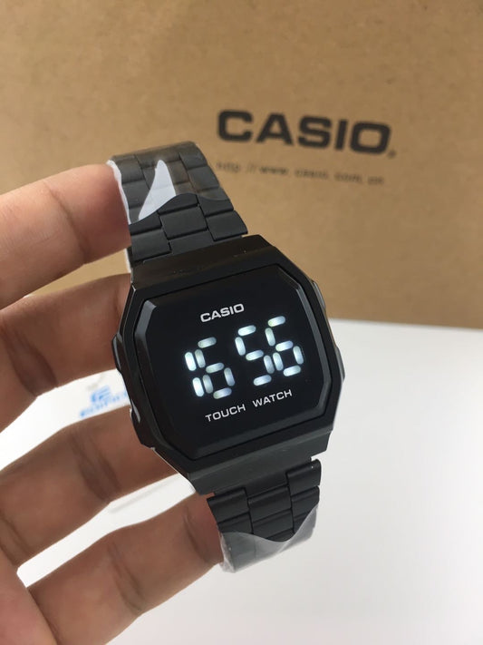 CASIO Vintage Touch Screen LED Watch - Black
