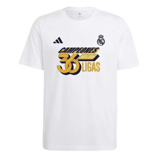 Real Madrid CF Adidas Champions 36 T-Shirt