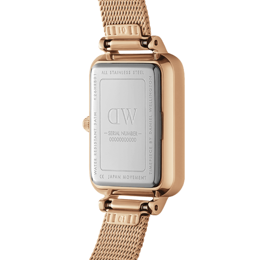 Rose Gold Daniel Wellington Quadro Pressed Melrose Women’s Watch