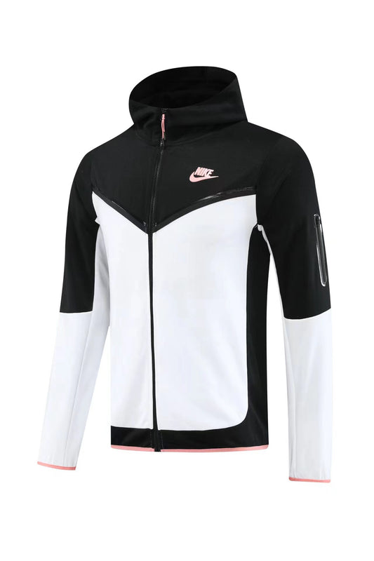 Nike Unisex Tech Fleece Jacket - Black/White