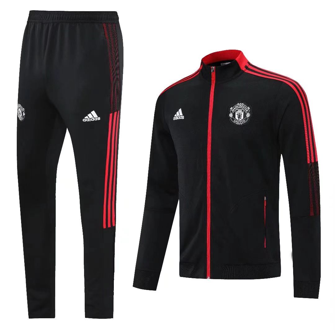 Manchester United Anthem Tracksuit-Black