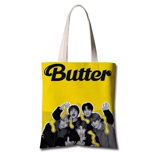 BT21 BTS Butter Canvas Tote Bag