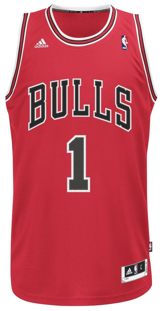 Chicago Bulls Derrick Rose Red Big & Tall Hardwood Adidas Classics Jersey