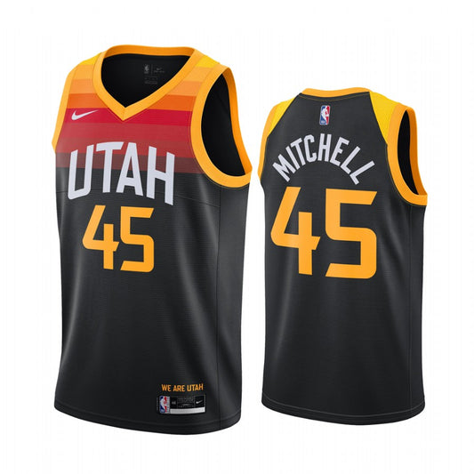 Utah Jazz Donovan Mitchell Nike Black 2021/22 Swingman Player Jersey - City Edition