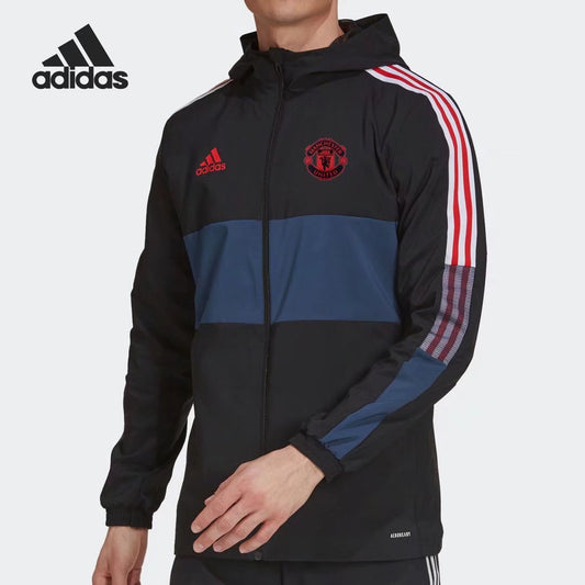 Manchester United Training Presentation Jacket-Black/Blue